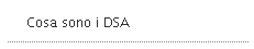Cosa sono i DSA